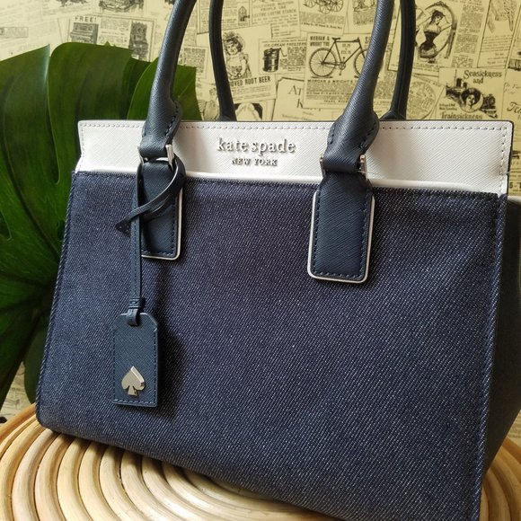 Kate Spade cameron medium satchel Denim colorblock - Picture 10 of 10